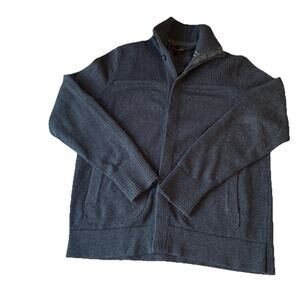 Banana Republic Navy Button Down Collared Sweater Cardigan Men's Size L Preppy